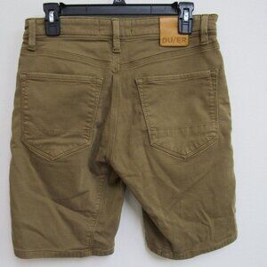 DU/ER No Sweat N2X Slim Fit Brown Outdoor Hiking Shorts Size 30